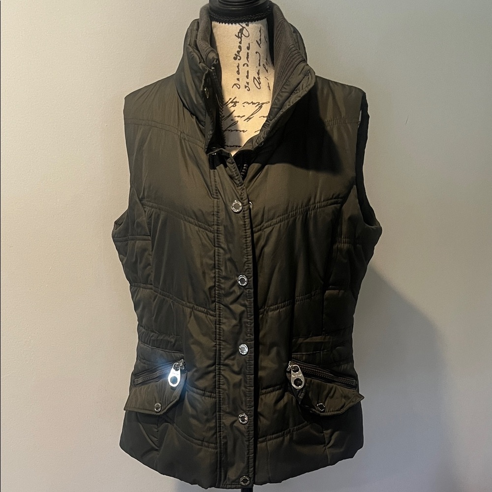 Calvin Klein Quilted Women's Puffer Vest - Grey